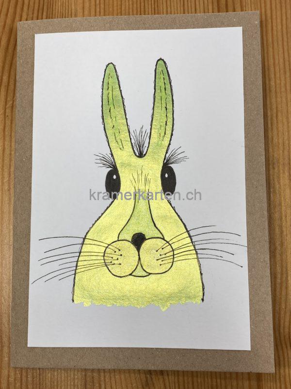 Herr Hase grün
