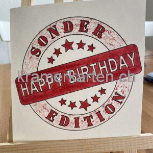 Happy Birthday Sonder Edition rot