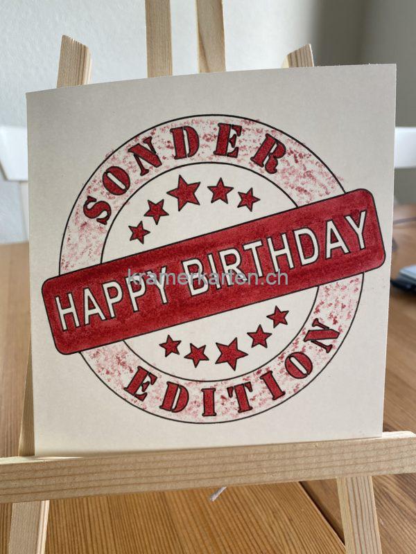 Happy Birthday Sonder Edition rot