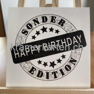 Happy Birthday Sonder Edition schwarz