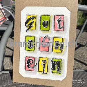 Gutschein (gelb,grün,rosa)