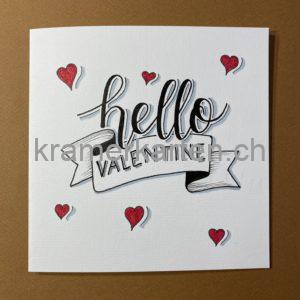 Hello Valentine Banner